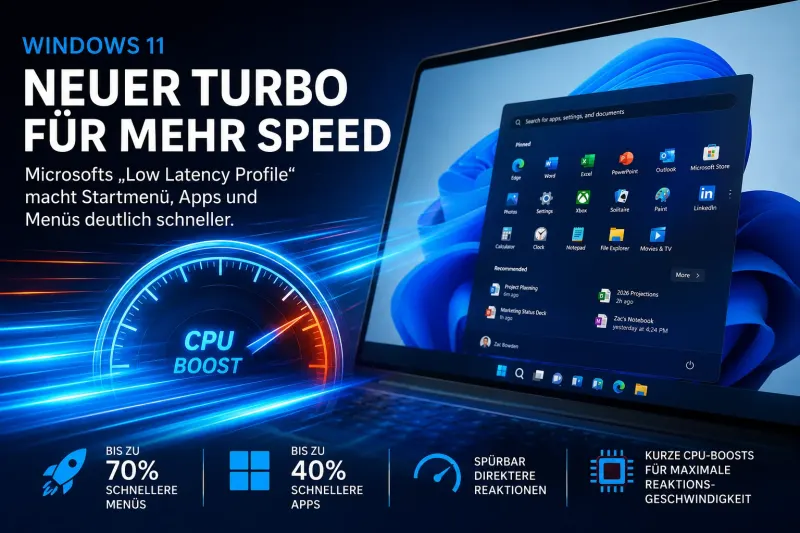 Windows 11 bekommt einen versteckten Turbo – und Microsoft verteidigt ihn offensiv